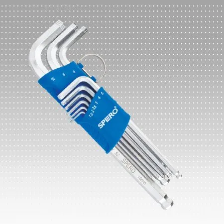 Spero 2002-709SB Top başlı allen anahtar takımı
