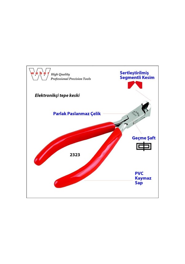 Weber 2323 Elektronikçi Tepe Keski Pvc Sap - 120 MM