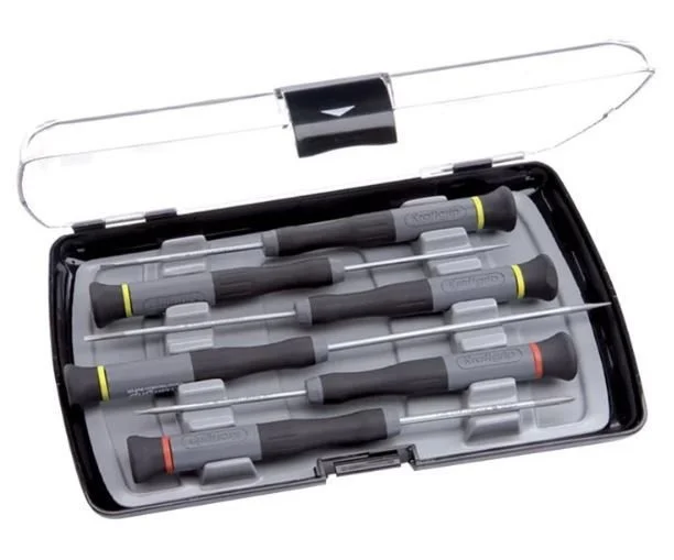 Kraftgrip 43927 6'lı Düz Yıldız Profesyonel Elektronikçi Tornavida Seti