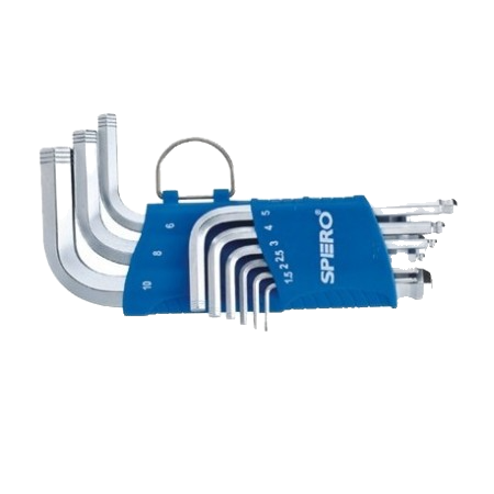 Spero 2001-809SB Top Başlı inç allen anahtar takımı