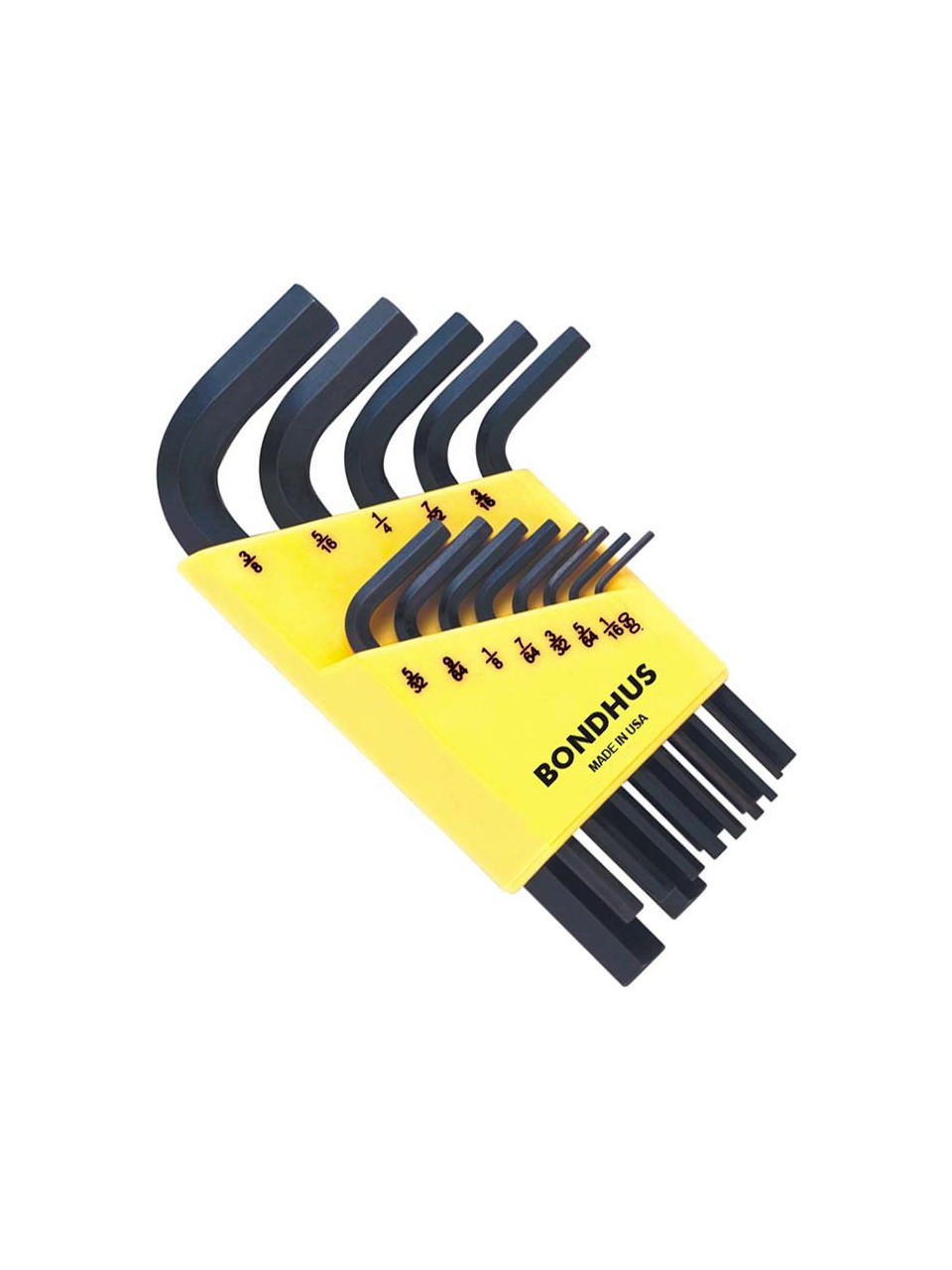 Bondhus 12237 Kısa İnç Ölçü Allen Anahtar Seti Proguard İzole 13 Parça 