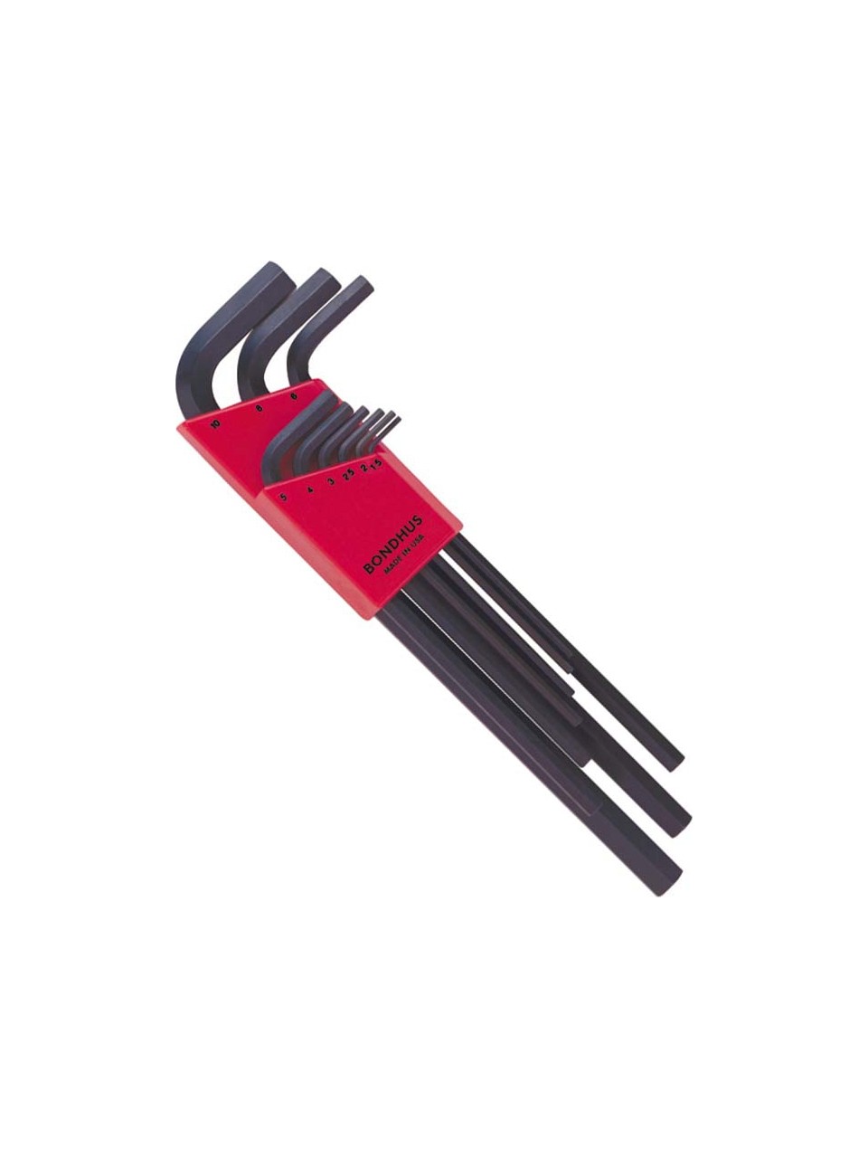 Bondhus 12199 Uzun Metrik Ölçü Allen Anahtar Seti Proguard İzole 9 Parça